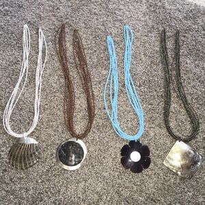Shell/beaded necklaces